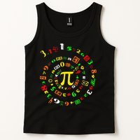 Funny Pi Day Spiral Pi Math For Pi Day 3 14 Tank Top