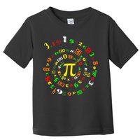 Funny Pi Day Spiral Pi Math For Pi Day 3 14 Toddler T-Shirt