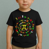 Funny Pi Day Spiral Pi Math For Pi Day 3 14 Toddler T-Shirt