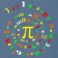 Funny Pi Day Spiral Pi Math For Pi Day 3 14 Garment-Dyed Sweatshirt