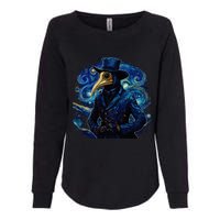 Funny Plague Doctor Starry Night Van Gogh leeches medical Womens California Wash Sweatshirt