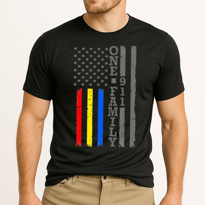 Fire Police Dispatcher 911 Emergency Services Cooling Performance Crew T-Shirt