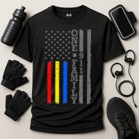 Fire Police Dispatcher 911 Emergency Services Cooling Performance Crew T-Shirt