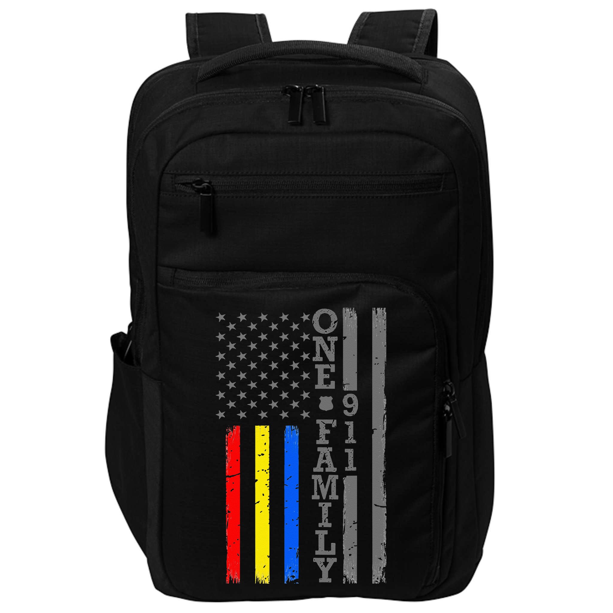Fire Police Dispatcher 911 Emergency Services Impact Tech Backpack