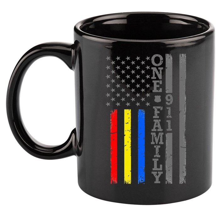 Fire Police Dispatcher 911 Emergency Services 11oz C Handle Ceramic Mug