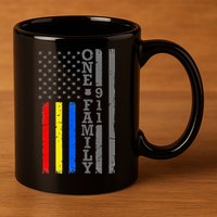 Fire Police Dispatcher 911 Emergency Services 11oz C Handle Ceramic Mug