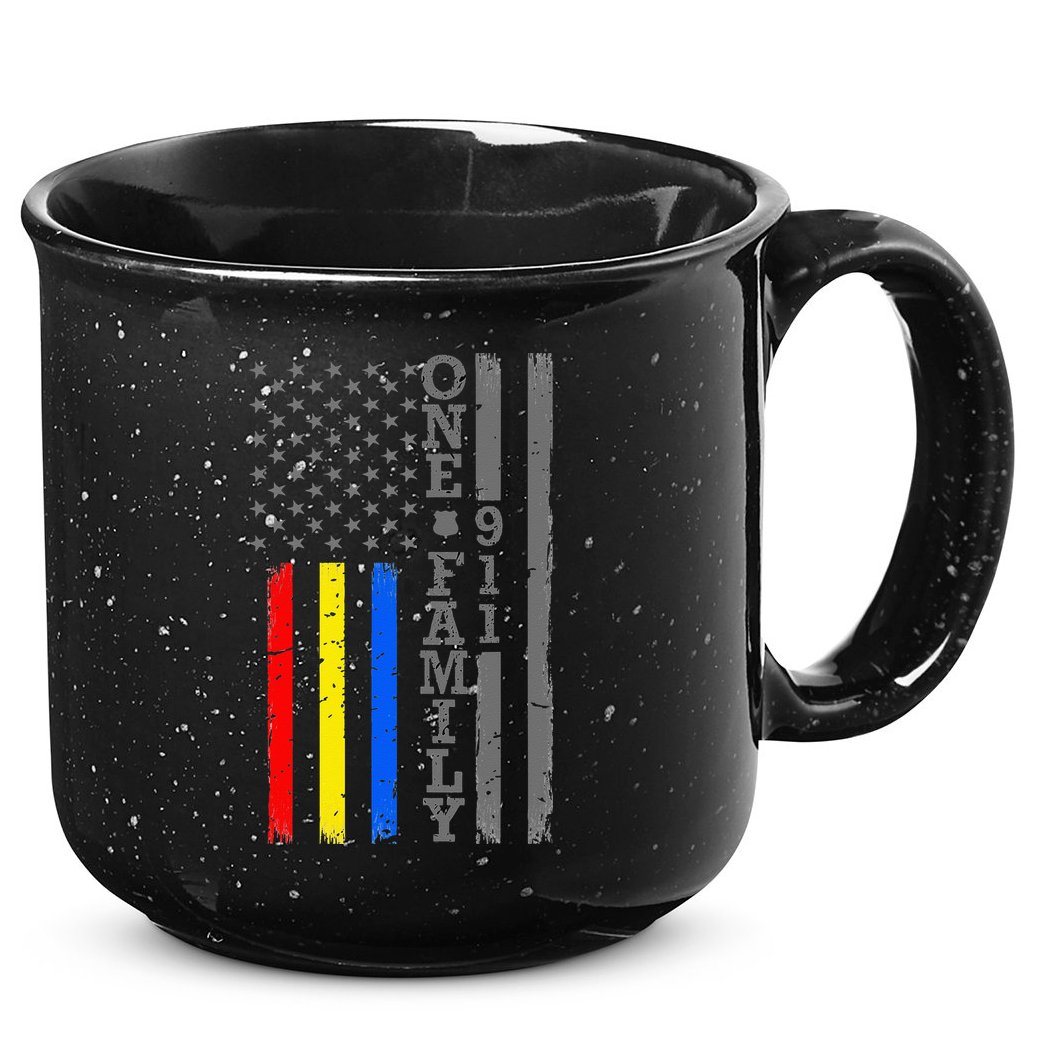 Fire Police Dispatcher 911 Emergency Services 15oz Campfire Ceramic Mug