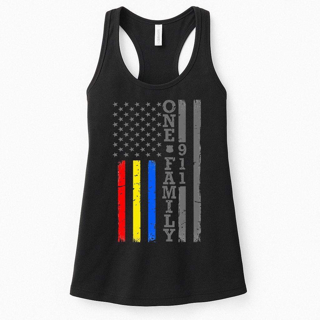 Fire Police Dispatcher 911 Emergency Services Womens Tank Top