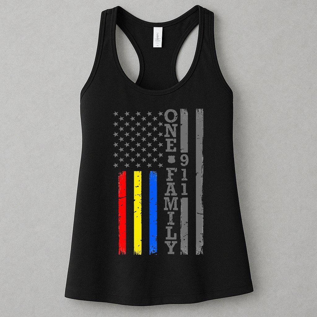 Fire Police Dispatcher 911 Emergency Services Womens Tank Top
