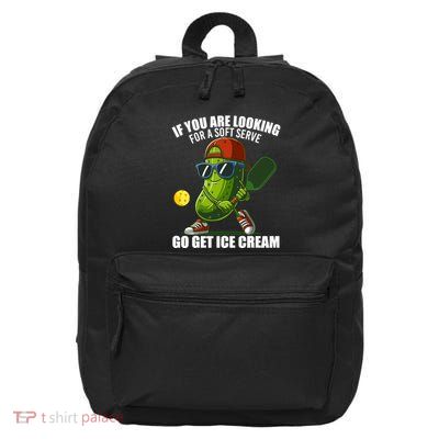 Funny Pickleball Design Funny Pickle Pickleball Graphic 16 in Basic Backpack