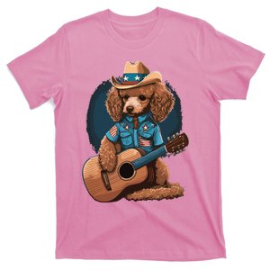 Funny Poodle Dog Miniature Poodle Toy Poodle Country Music T-Shirt