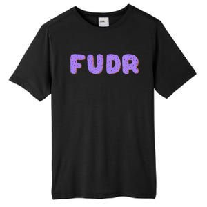 Fudr Purple Donuts Multi Color Tall Fusion ChromaSoft Performance T-Shirt