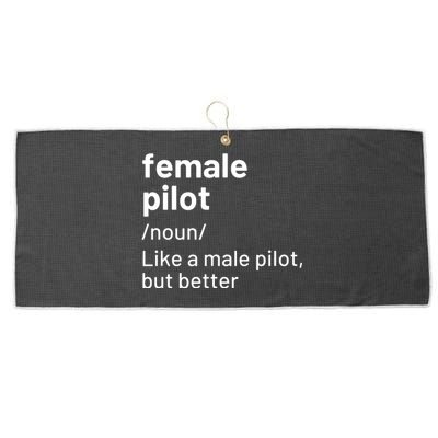 Female Pilot Definition Large Microfiber Waffle Golf Towel