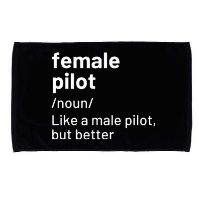 Female Pilot Definition Microfiber Hand Towel