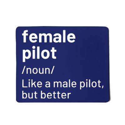 Female Pilot Definition Mousepad