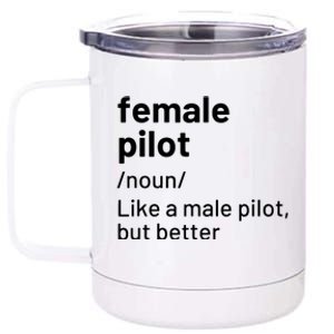 Female Pilot Definition 12 oz Stainless Steel Tumbler Cup