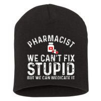 Funny Pharmacy Design For Pharmacist Wo Pharmacy Tech Short Acrylic Beanie