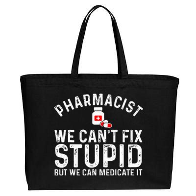 Funny Pharmacy Design For Pharmacist Wo Pharmacy Tech Cotton Canvas Jumbo Tote