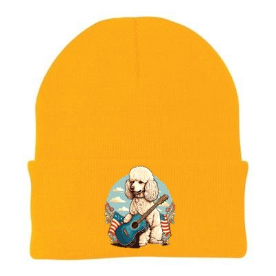 Funny Poodle Dog Miniature Poodle Toy Poodle Country Music Knit Cap Winter Beanie