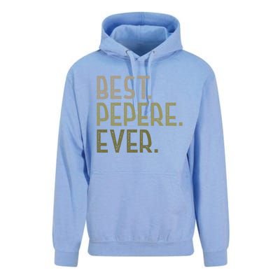 Funny Pepere Design For Grandad Fathers Day Best Pepere Ever Gift Unisex Surf Hoodie