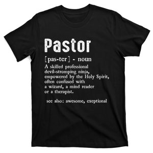 Funny Pastor Definition Gift Christian Preachers T-Shirt