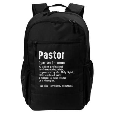 Funny Pastor Definition Gift Christian Preachers Backpack