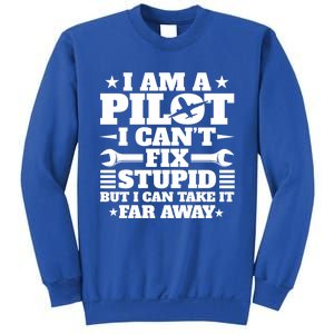 Funny Pilot Design Aviation Airplane Pilot And Gift Sweatshirt