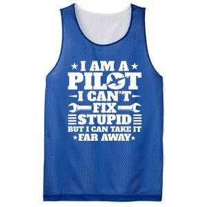 Funny Pilot Design Aviation Airplane Pilot And Gift Mesh Reversible Basketball Jersey Tank