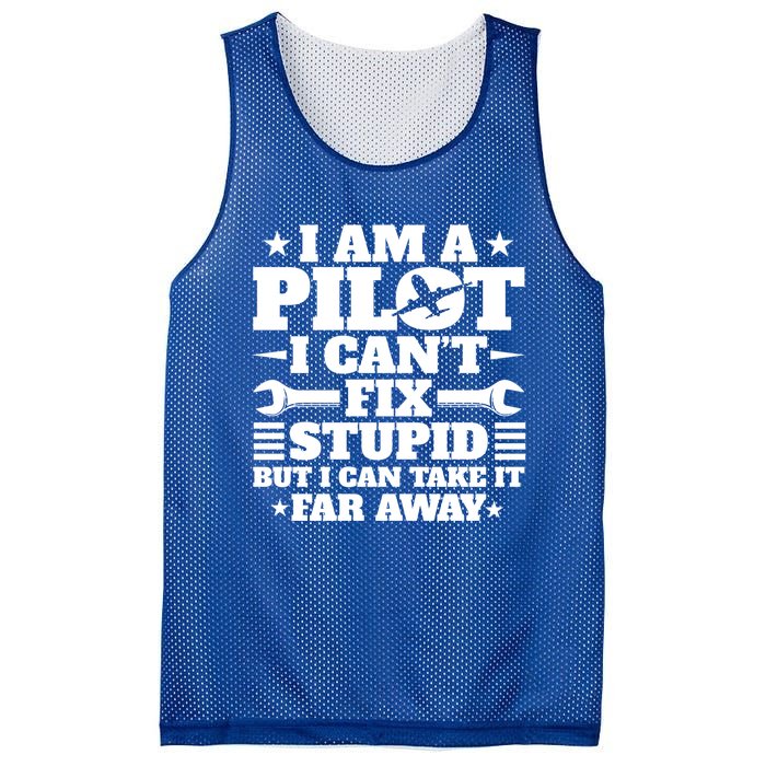 Funny Pilot Design Aviation Airplane Pilot And Gift Mesh Reversible Basketball Jersey Tank