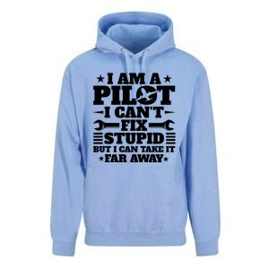 Funny Pilot Design Aviation Airplane Pilot And Gift Unisex Surf Hoodie