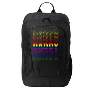 Funny Pride Daddy Proud Gay Lesbian LGBT Gift Fathers Day City Backpack