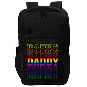 Funny Pride Daddy Proud Gay Lesbian LGBT Gift Fathers Day Impact Tech Backpack