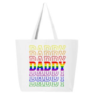 Funny Pride Daddy Proud Gay Lesbian LGBT Gift Fathers Day 25L Jumbo Tote