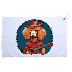 Funny Poodle Dog Miniature Poodle Toy Poodle Country Music Grommeted Golf Towel