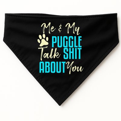 Funny Puggle Dog Pug Beagle Mom Dad Gift Idea USA-Made Doggie Bandana
