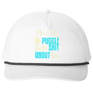 Funny Puggle Dog Pug Beagle Mom Dad Gift Idea Snapback Five-Panel Rope Hat