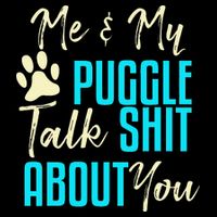 Funny Puggle Dog Pug Beagle Mom Dad Gift Idea 16 in Basic Backpack