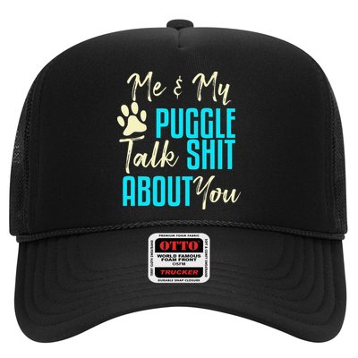 Funny Puggle Dog Pug Beagle Mom Dad Gift Idea Trucker Hat