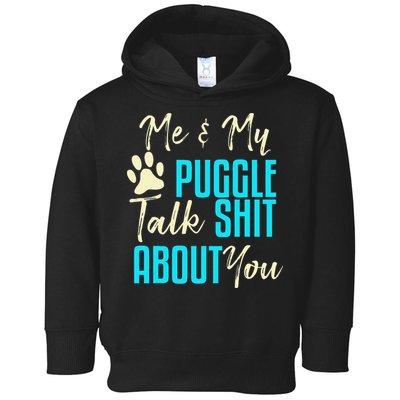 Funny Puggle Dog Pug Beagle Mom Dad Gift Idea Toddler Hoodie