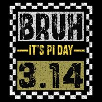 Funny Pi Day Saying Bruh Its Pi Day Math Teacher design 16 in Basic Backpack