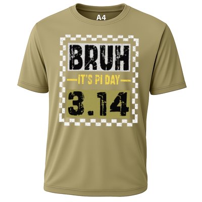 Funny Pi Day Saying Bruh Its Pi Day Math Teacher design Cooling Performance Crew T-Shirt