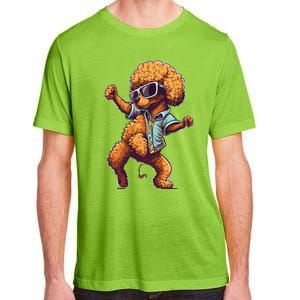 Funny Poodle Dog Miniature Poodle Toy Poodle Dance Dabbing Adult ChromaSoft Performance T-Shirt