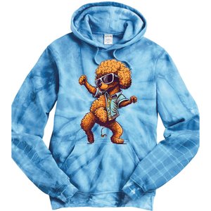 Funny Poodle Dog Miniature Poodle Toy Poodle Dance Dabbing Tie Dye Hoodie