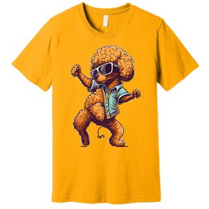 Funny Poodle Dog Miniature Poodle Toy Poodle Dance Dabbing Premium T-Shirt