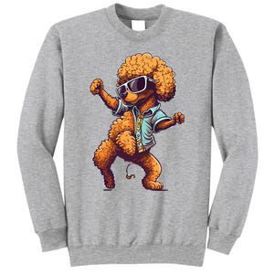 Funny Poodle Dog Miniature Poodle Toy Poodle Dance Dabbing Sweatshirt