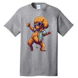 Funny Poodle Dog Miniature Poodle Toy Poodle Dance Dabbing Tall T-Shirt