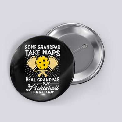 Funny Pickleball Design Grandpa Pickleball Player Button