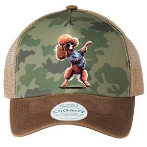 Funny Poodle Dog Miniature Poodle Toy Poodle Dance Dabbing Legacy Tie Dye Trucker Hat