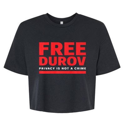 Free Pavel Durov Bella+Canvas Jersey Crop Tee