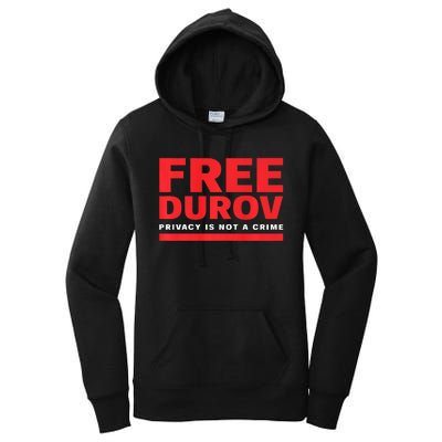 Free Pavel Durov Women's Pullover Hoodie